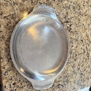 Vintage Stainless Steel Serving Tray